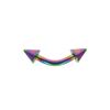 Clavo cónico para ceja de acero inoxidable en stock al por mayor 14G 16G 6/8mm de barra clavo para ceja de comercio exterior piercing de comercio exterior