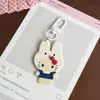 Chaveiro de Acrílico de Coelho de Desenho Animado Fofo Gato Kt Pingente de Mochila de Gato Vintage Acessório de Presente para Melhores Amigos e Casais