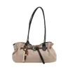 Bolso Tote de Gamuza de Gran Capacidad Casual Transfronterizo 2025 Coreano Súper Moderno para Viajar al Trabajo Bolso de Hombro