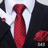 Nova gravata série listra oblíqua azul marinho moda geral masculina para negócios fabricantes de gravatas manuais atacado