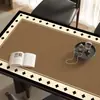 Jogo americano vintage estilo francês, à prova d'água, à prova de óleo, lavável, toalha de mesa resistente ao calor, luxo leve, toque de alta qualidade, tapete de proteção para superfície de mesa de centro
