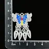 Boneca gato de batata de Guizhou acessórios DIY lembrança coroa de cabelo prateada chapéu étnico Miao chapéu tiara de chifre de vaca borboleta