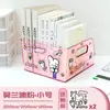 Soporte de Libro Transparente Acrílico Caja de Almacenamiento de Libros Estante de Escritorio para Estudiantes Soporte de Libros de Escritorio Papelería Infantil