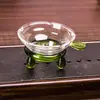 Filtro de vidrio resistente al calor filtro de vidrio colador de té accesorios para juego de té kung fu colador de té pantalla de filtro para ceremonia del té fabricante de coladores de té