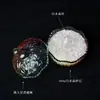 Cuenco desmagnetizador de cristal natural, piedra en bruto de cristal blanco, pulsera de piedra triturada, pulsera, piedra de purificación y desmagnetización, recipiente para guardar joyas