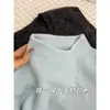 Top Básico de Color Sólido de Cuello Alto y Manga Larga para Mujer Otoño Invierno Diseño Minimalista de Nicho Corte Ajustado Versátil Top Petite de Moda