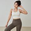 Roupa íntima esportiva plus size feminina à prova de choque sutiã de corrida top fitness menina gordinha alta resistência desgaste externo colete de ioga