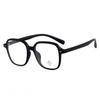 M3512 marca grande moda estilo ins para hombre y mujer marco grande anti luz azul montura de gafas lisa para golpear cara grande adelgazante montura óptica