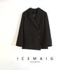 Design Original Assimetrico High-End Silhueta Blazer de Lã Fácil de Cuidar 26 Novo Estilo Casaco Feminino