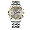 Reloj cronógrafo multifuncional de cuarzo para hombre, marca Kingston, venta al por mayor, reloj de negocios resistente al agua.