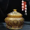 Cornucopia de Latón Puro Grifo de Latón con Tapa para Atraer Riqueza y Fortuna Cubo Decoración de Escritorio para el Hogar y la Oficina Adornos Venta al por Mayor