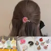 Nuevo Girasol de Cristal Margarita Versátil Accesorio para el Cabello con Pedrería Flequillo Lateral Fresco Clip Adorno Floral para el Cabello