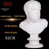 Estátua de gesso do rei romano de Bronte, cabeça de gesso, arte geral de estátua de gesso, natureza morta, materiais didáticos de gesso, escultura, ornamentos