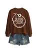 Estudante de enfermagem Amazon Wish site independente moletom casual confortável versátil feminino gola redonda manga longa