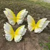 Grande Decoração de Borboleta Artesanal para Exterior Adereços de Casamento Estéreo 3D Performance de Palco Vitrine Decoração de Shopping Nenhum