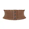 Em estoque Feminino cintura borla cadarço emagrecedor cinto renda largo cintura laço moda cinto decorativo