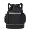 Mochila con cordón para mujeres y hombres, mochila ligera de viaje para estudiantes, baloncesto, fitness y deportes, mochila de gran capacidad