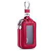 Bolsa para llaves de coche de doble capa fábrica directa de Guangzhou cuero multifuncional cremallera unisex bolsa para llaves suave