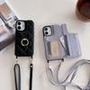 Adecuado para Apple 15Promax Estilo Chanel Pequeño Funda de Cuero Diamantada Funda para Teléfono iPhone16 11 Funda para Dedo 14