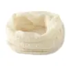 Suave y Pegajoso Cachemir 26 Otoño/Invierno Nuevo para Mujer Cuello Hueco Calentador de Cuello Color Sólido Simple Versátil Cálido Protector de Cuello Bufanda de Punto