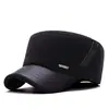 Gorra de Béisbol Gruesa y Cálida para Otoño e Invierno para Hombres de Mediana Edad y Mayores, Sombrero de Cuero para Papá y Abuelo, Gorra Gruesa con Visera de Pato y Forro de Felpa para Proteger los Oídos