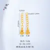 Accesorios para bricolaje de la tienda Puzuo Gold: Bolsa de la Suerte con Forma de Corazón Chapada en Oro, Cadena de Cola de Calabaza, Cadena de Extensión, Cierre de Resorte, Cierre de Extremo