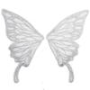 Patrón de Mariposa Pequeña Encaje de Cuello Trasero Malla de Fondo Bordado Ramillete Poliéster Bordado Ligero Cuello Falso Ropa Interior Encaje Accesorios