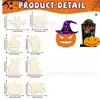Transfronteiriço Madeira Halloween Decorativo Lasca de Madeira Criativo Crianças DIY Abóbora de Madeira Bruxa Sino de Vento Pingente Artesanato