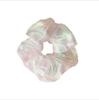 Anillo para el cabello de intestino de cerdo popular en Internet estilo japonés y coreano para mujer, superhada grande de organza de malla iridiscente, cuerda para el cabello, accesorios para el cabello