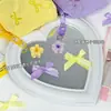 Estuche para Lápices Tostada con Lazo de Nube Estilo Ballet Simple para Estudiantes de Secundaria, Bolsa de Papelería de Gran Capacidad de Alto Valor de Nicho