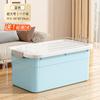 Caja de Almacenamiento para el Hogar de Gran Capacidad para Ropa, Edredones, Juguetes, Artículos Varios con Ruedas y Tapa, Caja de Almacenamiento de Plástico Engrosado