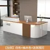 Mostrador de barra curvo, mostrador de caja, tienda de té de leche, restaurante, vitrina de esquina, mostrador de recepción, tienda de ropa, mostrador de bienvenida, con iluminación