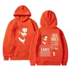 Moletom Europeu Tamanho Grande Playboi Carti Moletom com Gráfico do Álbum Vermelho