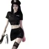 Uniforme Sexy de Policía Talla Grande Lencería Sexy Mostrando Pechos y Glúteos Sin Quitarse Instructora Femenina Uniforme Sexy Látigo de Entrenamiento SM