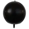 Globo de película de aluminio 4D de 10 pulgadas 18 pulgadas 22 pulgadas 32 pulgadas círculo perfecto tridimensional dorado plateado globo de película de aluminio 4D al por mayor