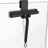 Ferramenta de Limpeza de Janelas, Ferramenta Mágica de Limpeza de Vidros, Limpador de Vidro de Banheiro, Cabo Ondulado Doméstico com Corda para Pendurar, Raspador de Vidro de Silicone