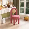 Cadeira de Maquiagem da Moda, Cadeira de Jantar Macaron, Cadeira de Camarim, Cadeira de Penteadeira para Quarto de Menina, Banqueta de Penteadeira de Luxo Leve Nórdica