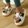 Pantuflas de Punta Abierta al por Mayor Precio Especial Pantuflas de Algodón Lino para el Hogar para Mujeres Antideslizantes de Interior Suela Gruesa Primavera y Otoño Pantuflas para Todas las Estaciones