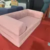 Sofá-cama de tecido dobrável e removível, lavável, de uso duplo, compactado a vácuo, para a sala de estar, modular, adequado para dormir e relaxar, sofá reto Teddy