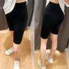 Verão Tubarão Pele Leggings Mulheres Exterior Vestir Cintura Alta Fina Hip-lifting Stretch Tamanho Grande Calças de comprimento médio Calças Yoga