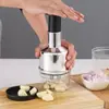 Prensa de Ajo Herramienta de Cocina, Machacador de Ajo, Triturador de Ajo Manual, Picador Multifuncional de Verduras para Uso Doméstico