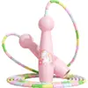 Cuerda de saltar de bambú para niños, para jardín de infantes, bebés, principiantes, estudiantes de primaria, cuerda especial ajustable sin nudos, especial para fitness