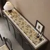Tapete de mesa estilo vintage para aparador, tapete de mesa lavável retrô de alta qualidade para gabinete de TV, tapete protetor de bancada para sapateira e adega