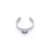 Suministros del Fabricante Discos de Soldadura a Tope de Acero Inoxidable, Anillos Abiertos, Discos de Moda Europeos y Americanos, Accesorios para Joyería de Anillos DIY