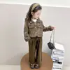 Conjunto elegante de primavera y otoño estilo coreano para niña pequeña 2026 nuevo y estiloso conjunto de otoño de dos piezas para pequeñas princesas