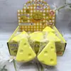 Nuevo juguete antiestrés con forma de queso para desahogarse y apretar, juguete squishy de dibujos animados, regalo para niños y estudiantes, premio pequeño