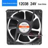 Ventilador axial pequeno de 12 cm 12038 tensão segura DC DC/24 V ventilador de resfriamento de gabinete