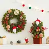 Decoración de Atmósfera de Árbol de Navidad Transfronteriza Pino Nobel Adornos de Escritorio Nueva Disposición Guirnalda Cafetería Navidad Ratán Navideño