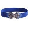 Estilo Coreano Novo Cinto Pequeno Feminino Moda Decorativa Faixa Elástica Fivela de Flor Cinto de Cintura com Saia Casaco em Estoque