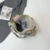 Bolso de Hombro Cruzado Versátil Estilo Universitario Estampado de Dibujos Animados Bolso de Tela Nuevo para Mujer Estilo Japonés Lindo Gran Capacidad